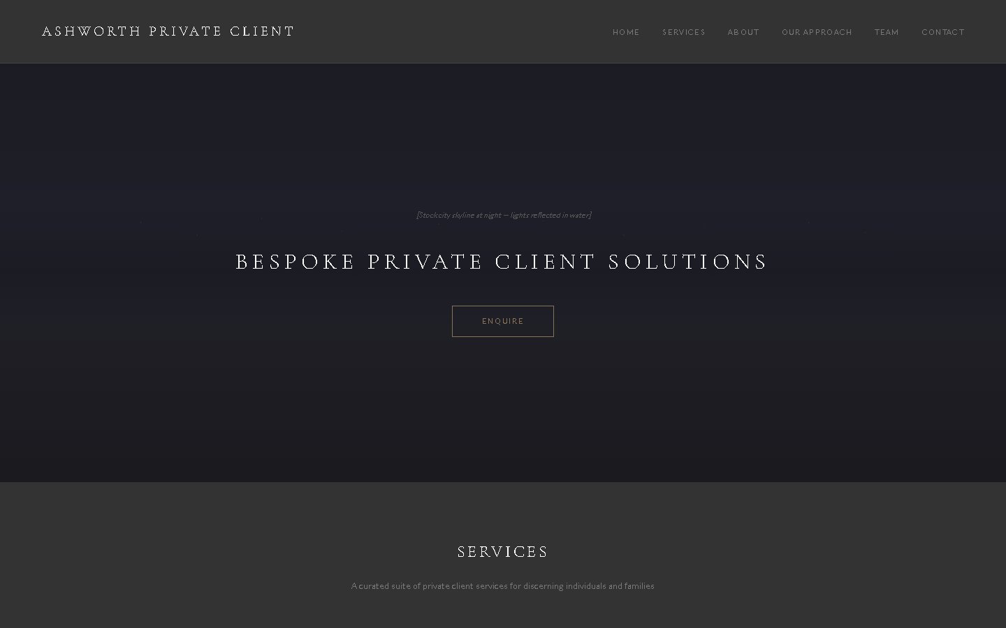 Original generic private client website