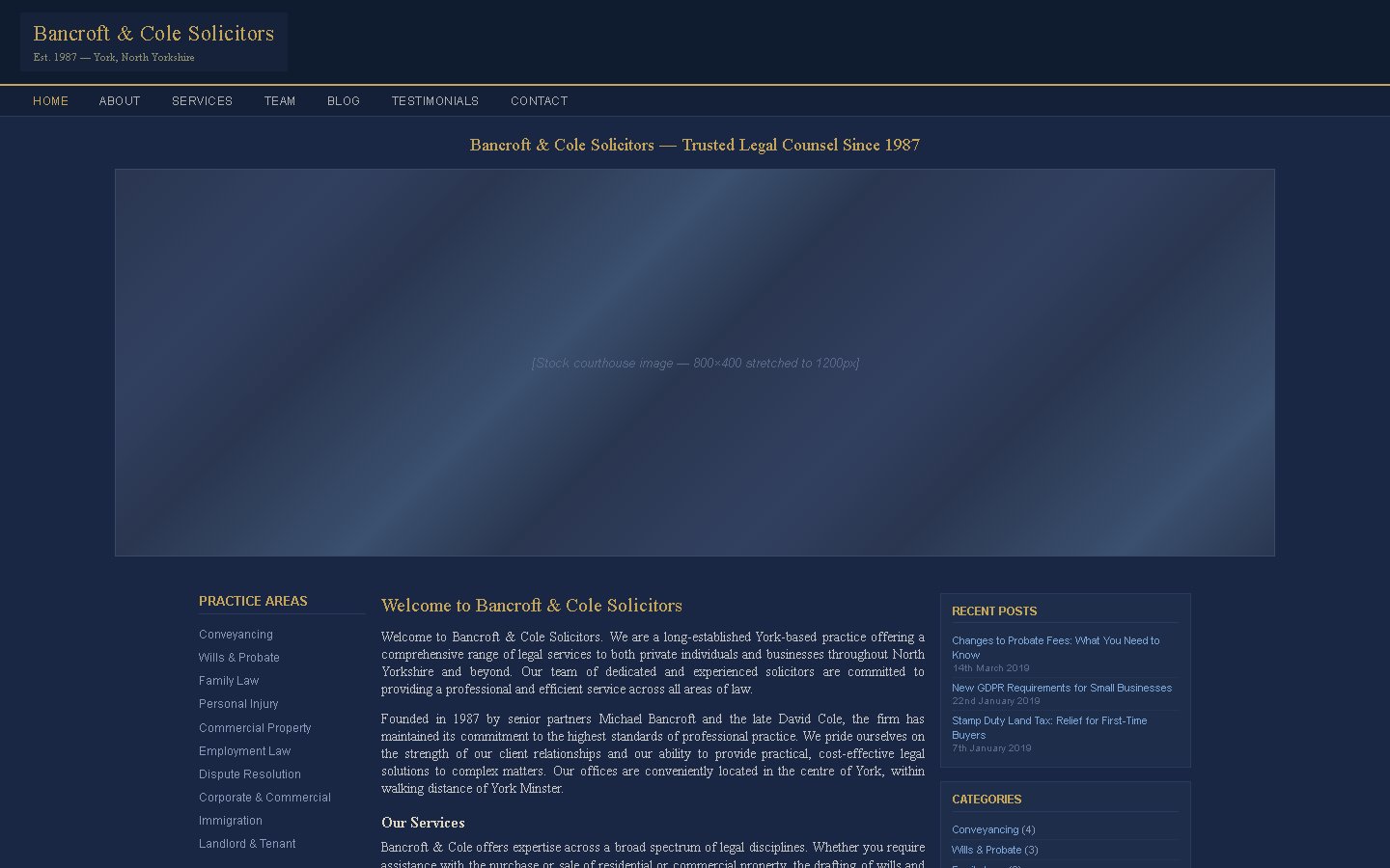 Original dated estate planning website